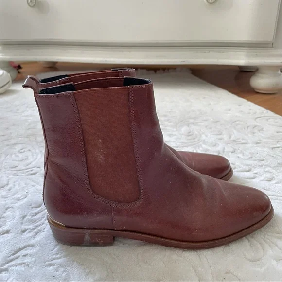 Coach Brown Leather Chelsea Boots - Picture 7 of 9